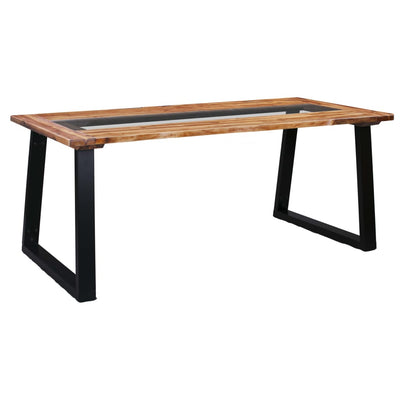 Espace Table-Table à manger design en acacia et verre