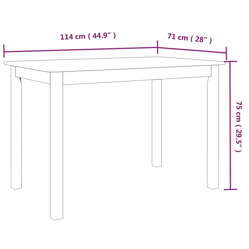 Espace Table-Table à manger noire en bois d&
