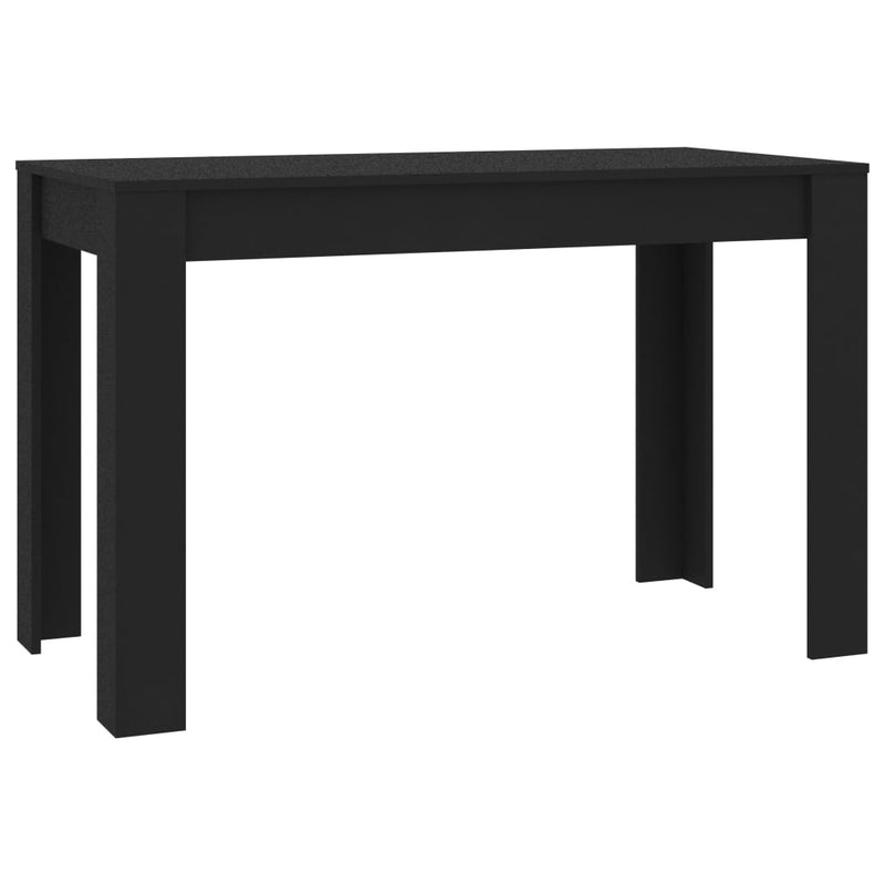 Espace Table-Table à manger noire et solide en bois d&