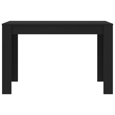 Espace Table-Table à manger noire et solide en bois d'ingénierie