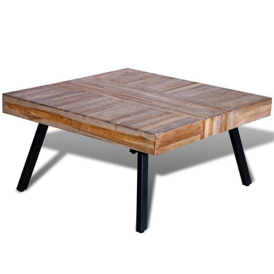 Espace Table-Table basse carrée en teck recyclé