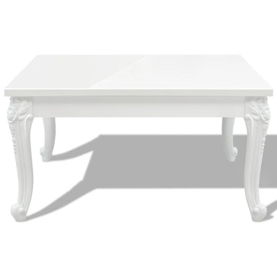 Espace Table-Table basse chic en laquée blanc