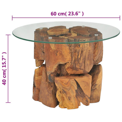 Espace Table-Table basse élégante et moderne en teck massif