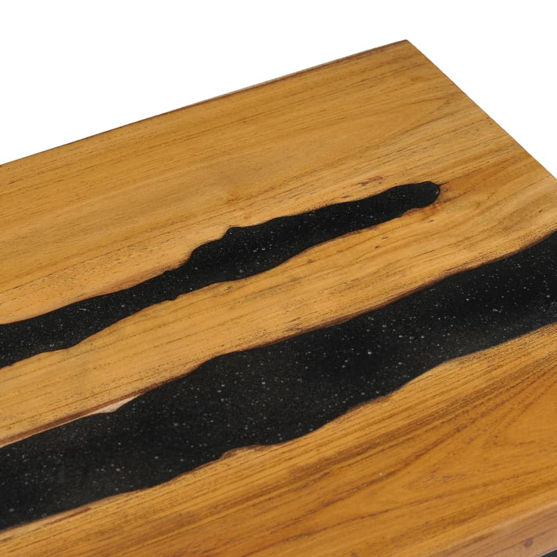 Espace Table-Table basse en teck massif et pierre de lave