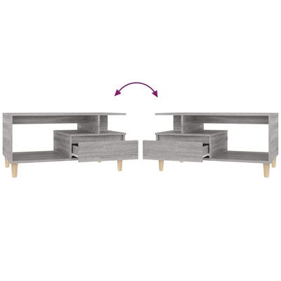 Espace Table-Table basse moderne en bois d'ingénierie avec tiroir
