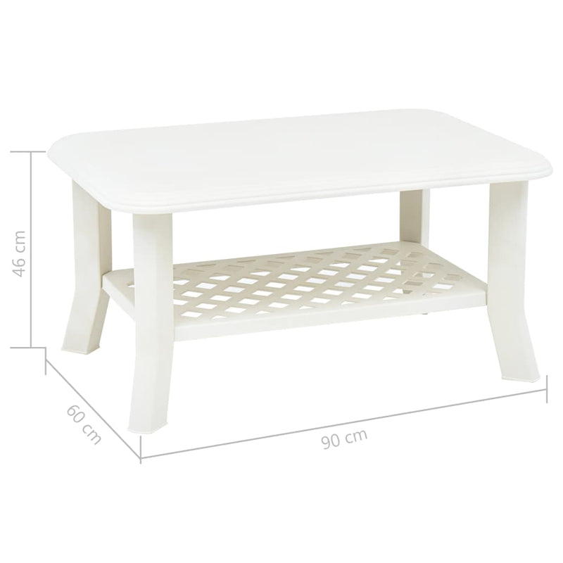 Espace Table-Table basse raffinée en plastique durable