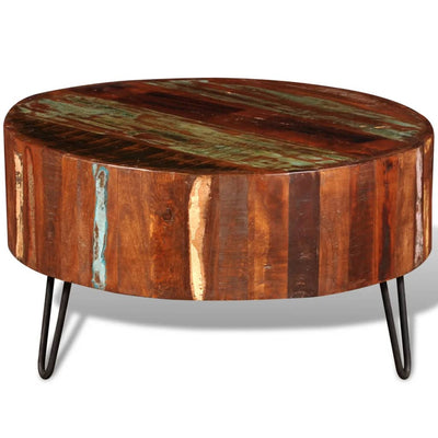 Espace Table-Table basse ronde solide design en bois massif