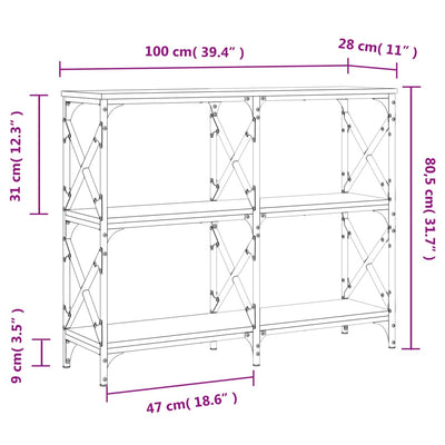 Espace Table-Table d'appoint design en bois d'ingénierie