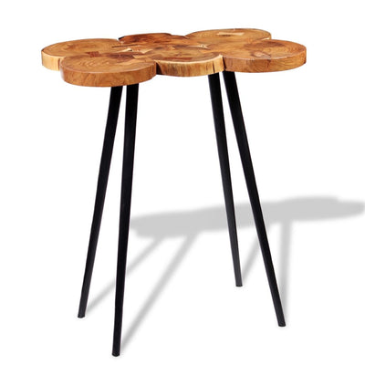 Espace Table-Table de bar rustique en bois d'acacia massif et poli