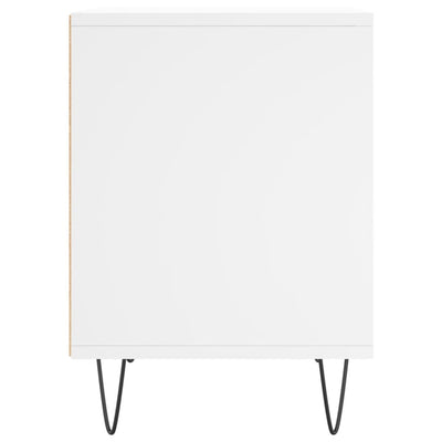 Espace Table-Table de chevet blanche compacte en bois d'ingénierie