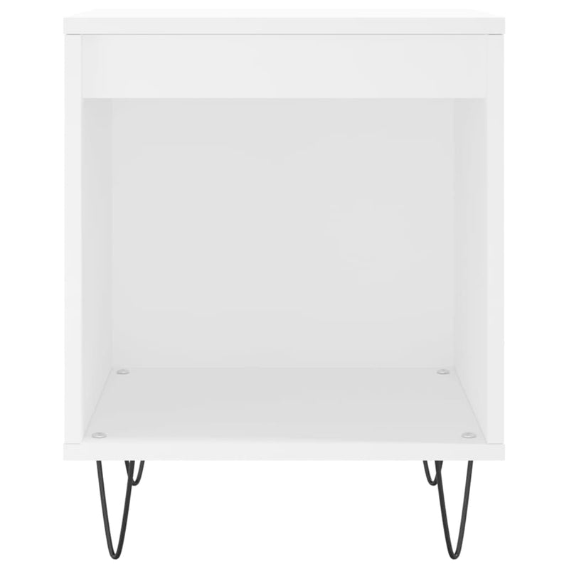 Espace Table-Table de chevet blanche compacte en bois d&