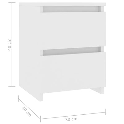Espace Table-Table de chevet blanche en bois innovante