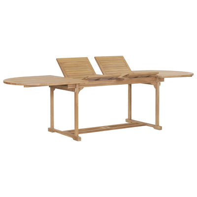 Espace Table-Table de jardin extensible en teck robuste